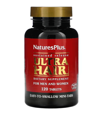 Nature's Plus Ultra Hair For Men & Women (Комплекс для волос с медленным высвобождением), 120 таб. NAP-04843 фото