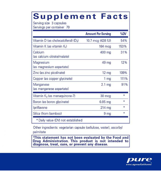 Pure Encapsulations +CAL+ Ipriflavone (Вітаміни при остеопорозі), 350 капс. PE-01532 фото