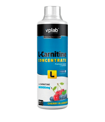 VPLab L-Carnitine Concentrat (L-карнітин) вишнево-чорничний смак, 500 мл VPLab-03 фото