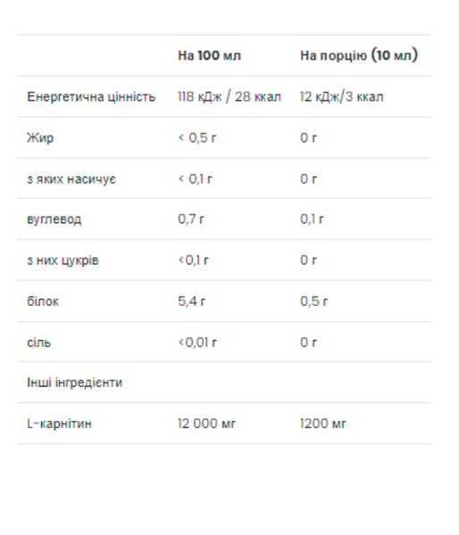 VPLab L-Carnitine Concentrat (L-карнітин) вишнево-чорничний смак, 500 мл VPLab-03 фото