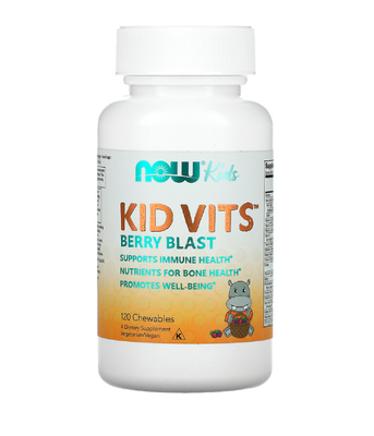 Now Foods KID VITS-BERRY BLAST (Вітаміни для дітей ), 120 жув. таб NOW-03882 фото