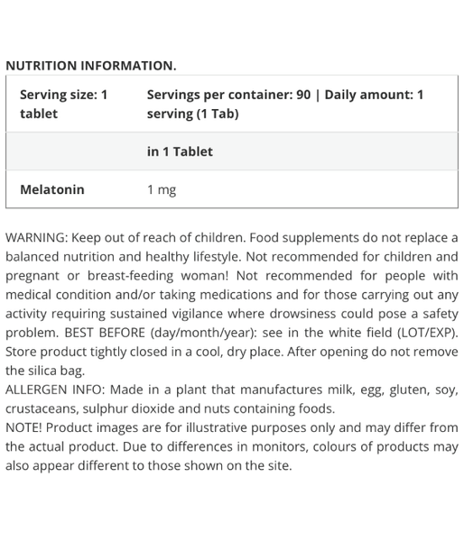 BiotechUSA Melatonin, 90 таб. BiotechUSA-99 фото