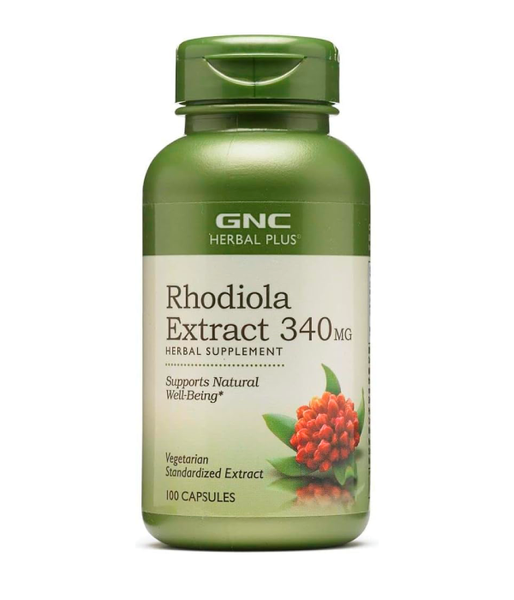 GNC Herbal Plus Rhodiola Extract (Экстракт корня родиолы розовой) 340 мг, 100 капс. GNC-07 фото