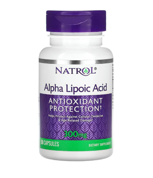 Natrol Alpha Lipoic Acid (Альфа-ліпоєва кислота) 300 мг, 50 капс. NTL-00312 фото