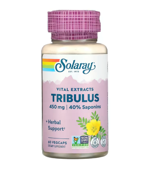 Solaray Tribulus Extract (экстракт плодов трибулуса якорцев стелющихся) 450 мг, 60 вег.капс. SOR-03797 фото