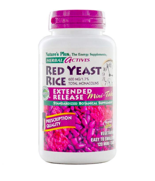 Nature's Plus Herbal Actives Red Yeast Rice (Красный дрожжевой рис) 600 мг, 120 таб. NAP-07363 фото