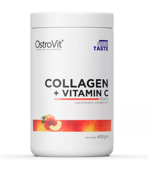 OstroVit Collagen + Vitamin C (Колаген и Витамин С) персиковый вкус, 400 г Ostrovit-46 фото