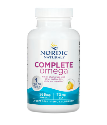 Nordic Naturals Complete Omega (Омега 3 6 9) 1000 мг лимонний смак, 120 капс. NOR-02770 фото