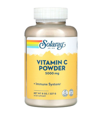 Solaray Buffered Vitamin C Powder 5000 мг, 227 г SOR-04497 фото