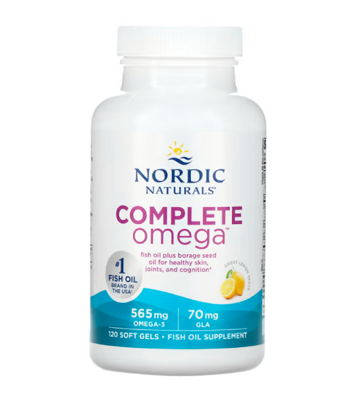 Nordic Naturals Complete Omega (Омега 3 6 9) 1000 мг лимонный вкус, 120 капс. NOR-02770 фото