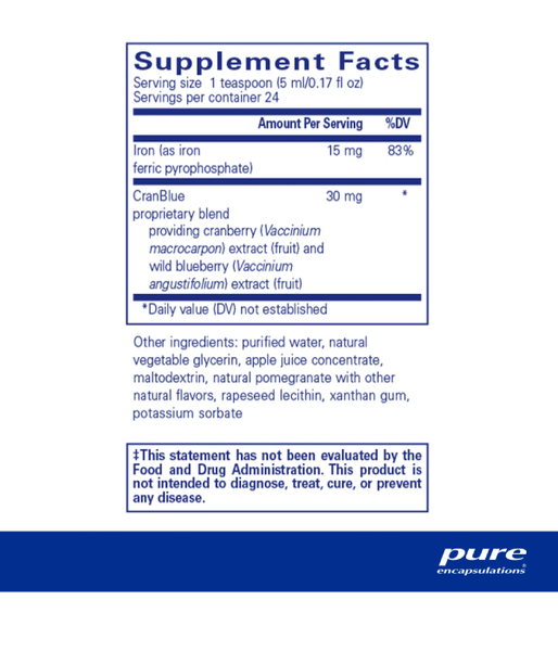 Pure Encapsulations Iron liquid (Железо жидкость), 120 мл. PE-01379 фото