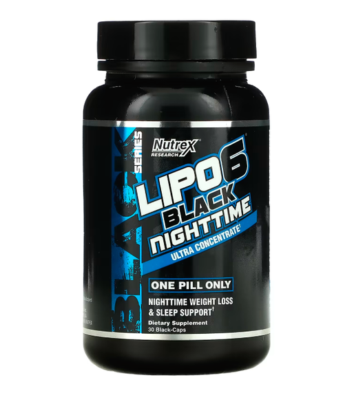 Nutrex Research Lipo 6 Black NightTime Ultra Concentrate, 30 капс. NRX-75556 фото