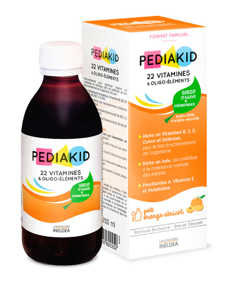 Pediakid 22 Vitamins & minerals (Мультивитамины для детей), 250 мл PED-02252 фото