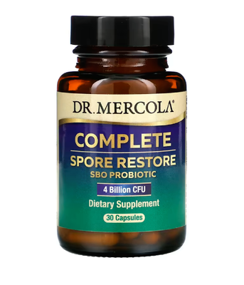 Dr. Mercola Complete Spore Restore 4 Billion CFU (Лікувальні гриби та пробіотики), 30 капс. MCL-01885 фото