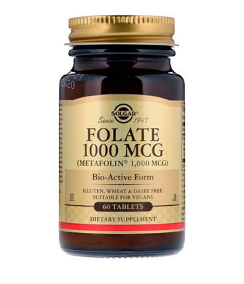 Solgar Folate 1000 мкг as Metafolin&reg; (Фолат), 60 таб. SOL-53595 фото