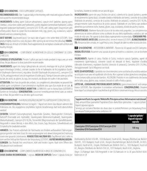 BiotechUSA Q10 Coenzyme (Коэнзим Q10), 60 капс. BiotechUSA-105 фото