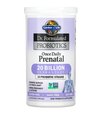 Garden of Life Dr. Formulated Probiotics Once Daily Prenatal SHELF (Пробиотик для беременных и кормящих мам), 30 капс. GOL-12003 фото