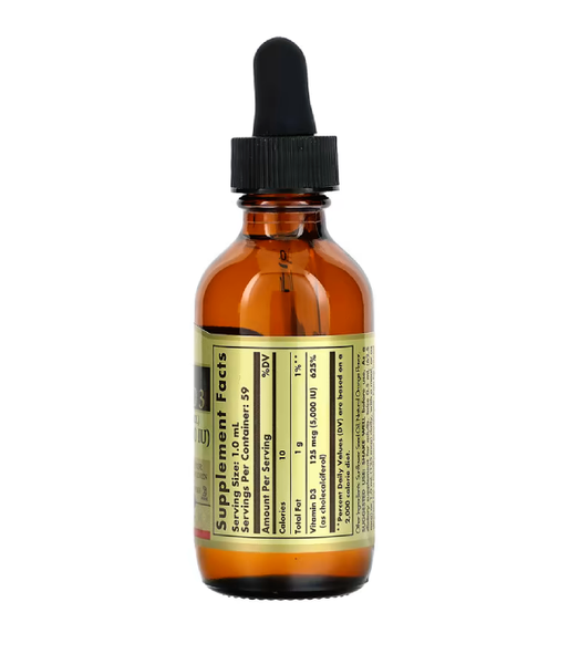 Solgar Liquid Vitamin D3 (холекальциферол) 5000 IU апельсиновый вкус, 59 мл SOL-32048 фото