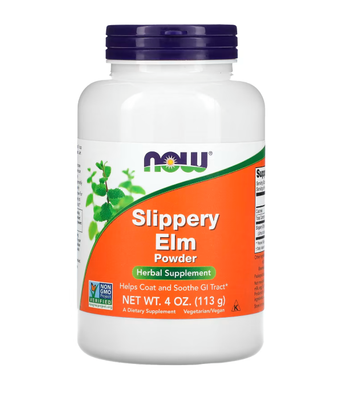 Now Foods, SLIPPERY ELM (Слизький в'яз) , 113 г NOW-05060 фото