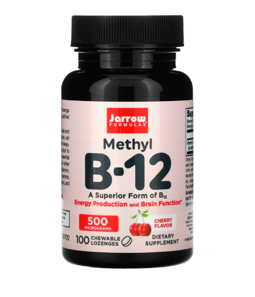 Jarrow Formulas Methyl B-12 (Витамин В12) 500 мкг вишневый вкус, 100 лед. JRW-18015 фото