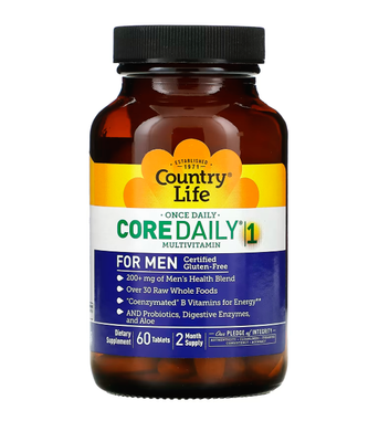 Country Life Core Daily-1 Multivitamins Men, 60 таб CLF-08190 фото