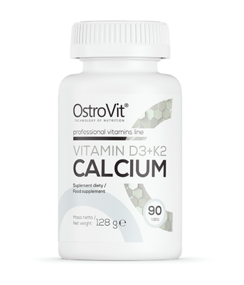 OstroVit Vitamin D3 + K2 + Calcium (Вітаміни  D3 + K2 та Кальцій), 90 таб. Ostrovit-102 фото