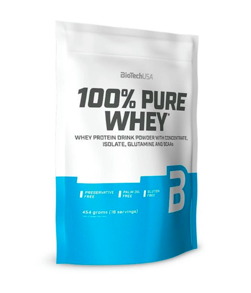 BiotechUSA 100% Pure Whey, клубника, 454 г BiotechUSA-08 фото