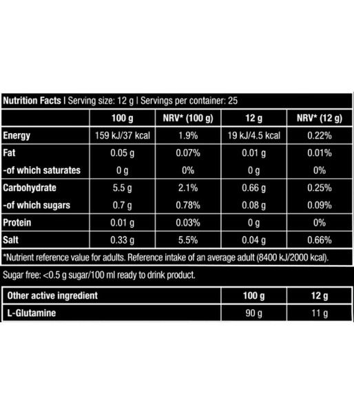 BiotechUSA Glutamine Zero, лимон, 300 г BiotechUSA-58 фото