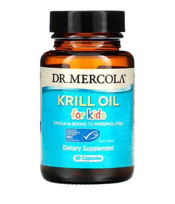 Dr. Mercola Kids' Krill Oil (Масло криля для дітей), 60 капс. MCL-01149 фото