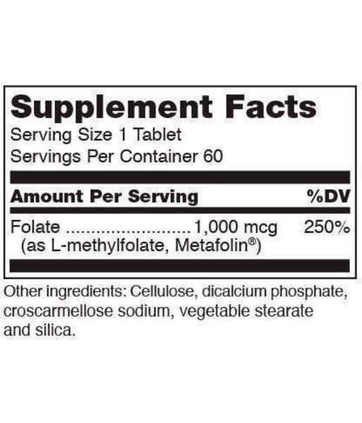Douglas Laboratories Methyl Folate L-5-MTHF (Метилфолат) 1000 мккг,  60 капс. DOU-03762 фото