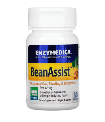 Enzymedica BeanAssist (Фермент для переваривания сложных углеводов), 30 капс. ENZ-13030 фото