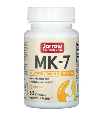 Jarrow Formulas MK-7 Vitamin K2 as MK-7 90 мкг, 60 капс. JRW-30001 фото