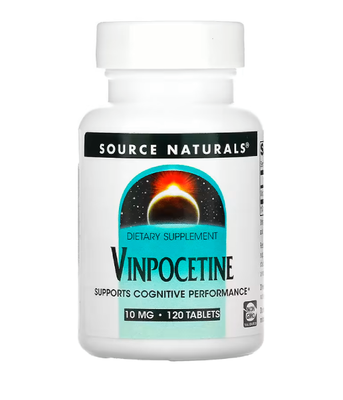 Source Naturals Vinpocetine (Витамины для мозга) 10 мг, 120 таб. SNS-01399 фото