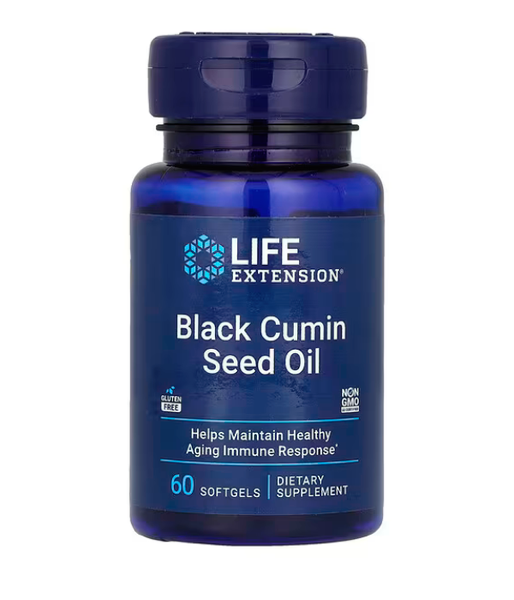 Life Extension Black Cumin Seed Oil, 60 капс. LEX-17096 фото