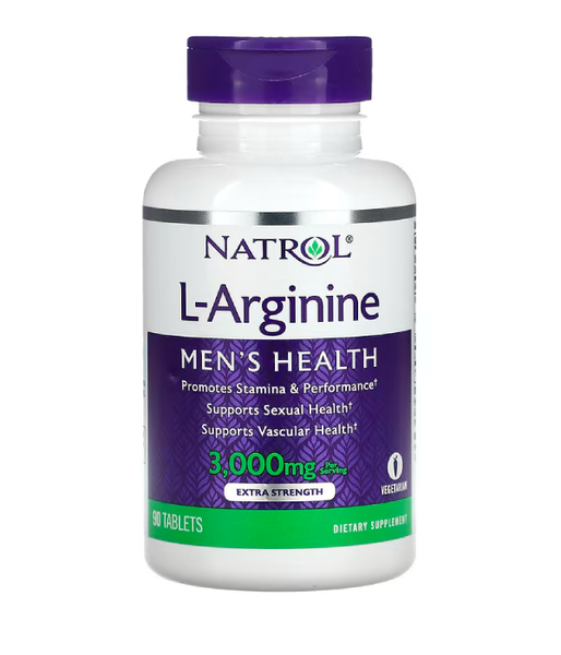 Natrol L-Arginine (Аргінін) 3000 мг, 90 таб. NTL-05234 фото