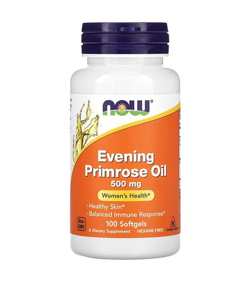 Now Foods EVENING PRIMROSE (Олія вечірньої примули) 500 мг, 100 капс NOW-01750 фото