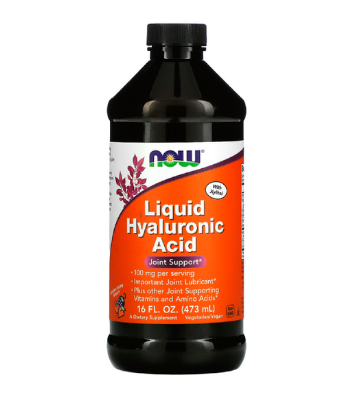 Now Foods LIQ HYALURONIC ACID (Гіалуронова кислота рідка) PLUS, 473 мл NOW-03159 фото