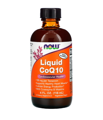 Now Foods Liquid CoQ10 Orange Flavor (Коензим Q10), 118 мл NOW-03186 фото