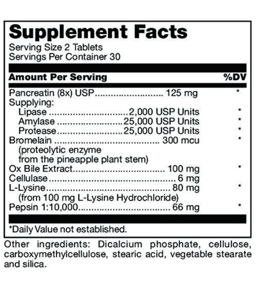 Douglas Laboratories Ultrazyme (Ферментний комплекс, підтримка травлення), 60 капс. DOU-01788 фото