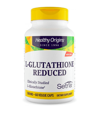 Healthy Origins L-Glutathione Setria® (Глутатіон) 500 мг «знижений , 60 капс HOG-41336 фото