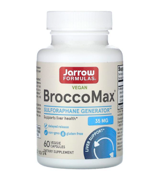 Jarrow Formulas BroccoMax Myrosinase Activated (Брокколі екстракт), 60 вег.капс. JRW-20027 фото