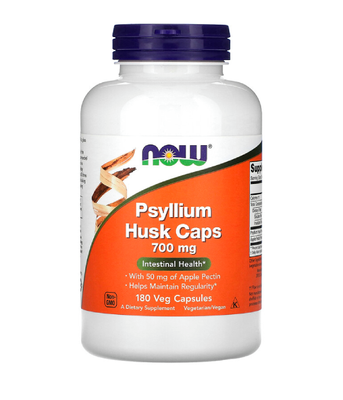 Now Foods Psyllium Husk капсули насіння подорожника 700 мг, 180 вег. капс NOW-05973 фото