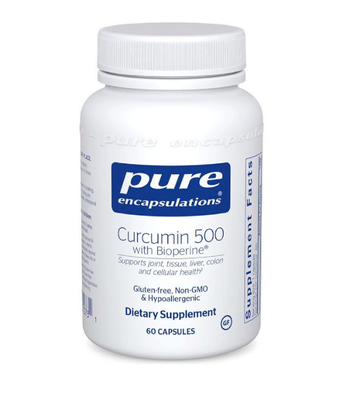 Pure Encapsulations Curcumin with Bioperine 500 мг, 60 капс PE-01073 фото