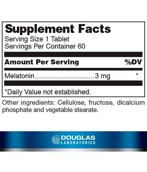 Douglas Laboratories Melatonin (Мелатонин) 3 мг, 60 таб. DOU-01641 фото