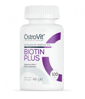 OstroVit Biotin Plus (Біотин +), 100 таб. Ostrovit-58 фото
