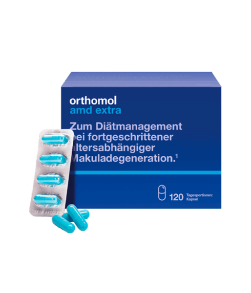 Orthomol AMD Extra ( для поддержания качественного зрения у пожилых людей), 120 капс. 564197 фото