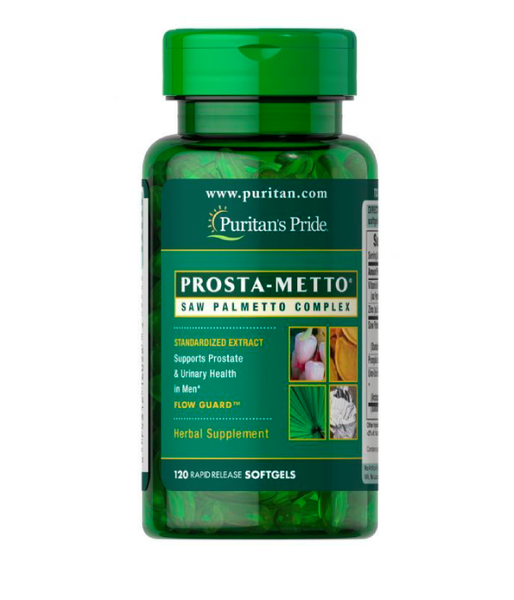 Puritan's Pride Prosta-Metto® Saw Palmetto Complex For Men (Со пальметто комплекс для чоловіків), 120 капс. PTP-16052 фото