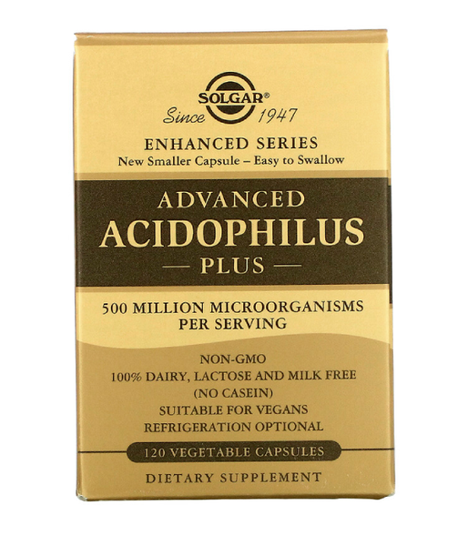 Solgar Advanced Acidophilus Plus (Пробиотики Ацидофил плюс), 120 вег. капс. SOL-00025 фото