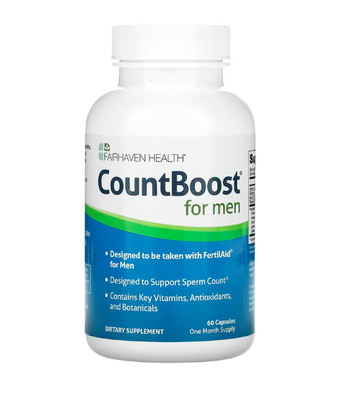 Fairhaven Health CountBoost for Men (Репродуктивне здоров'я чоловіків), 60 капс. FHH-00018 фото