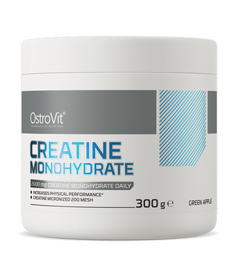 OstroVit Creatine Monohydrate (Креатин) смак зеленого яблука, 300 г ostrovit-09 фото